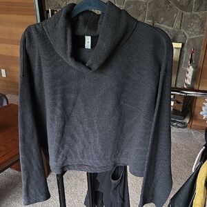 lululemon athletica Charcoal Cowl Neck Sweater